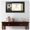 ArtToFrames 11x14 inch Diploma Frame with 5x7 Inch Image Opening and Tassel Opening - Framed with Black and Gold Mats, Comes with Regular Acrylic and Sawtooth Hanger for Wall Hanging (DIT-11x14)